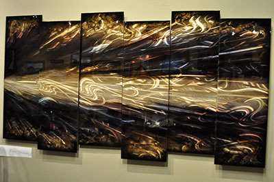 Chris DeRubeisArt title6 Panel Shockwave 38X72