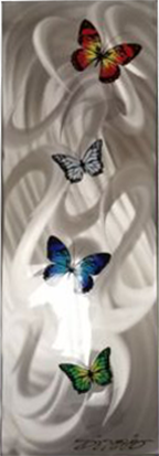 Chris DeRubeisArt titleChrome Butterfly 36X12