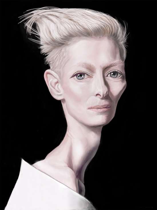 Kevin NealonArt titleTilda Swinton 40X30