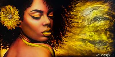 Chris DeRubeisArt titleDusk's Embrace: Essence of the Muse 22x44 Original