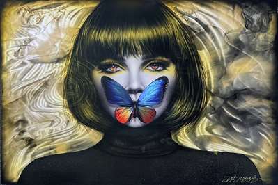 Chris DeRubeisArt titleSilent Allure: Wings of Enigma 30X40